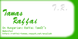 tamas raffai business card